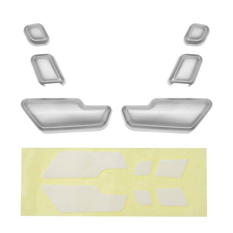 SG Store Set mit 6 Knöpfen für Türsitz passend für Mercedes ML-Klasse W166 / B-Klasse W246 / C-Klasse W204 Knopfkappen für Sitzverstellung von SG Store