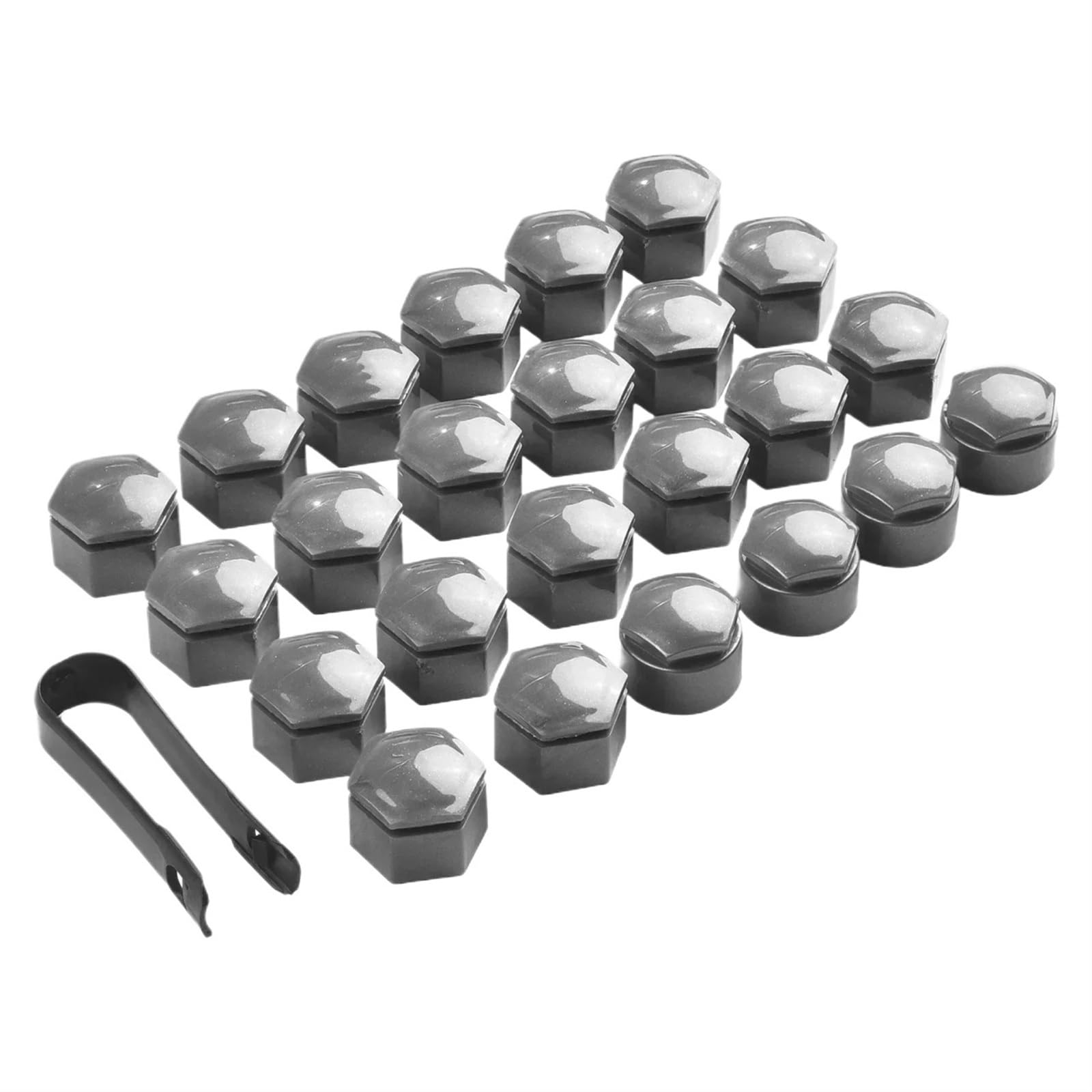 SGFHUHLL [Replacement] 24PC 22MM RÄDER Reifen Mutter ABDECKUNGEN for Vauxhall for Insignia for Locking Cap Bolt GRAU Auto ZUBEHÖR von SGFHUHLL