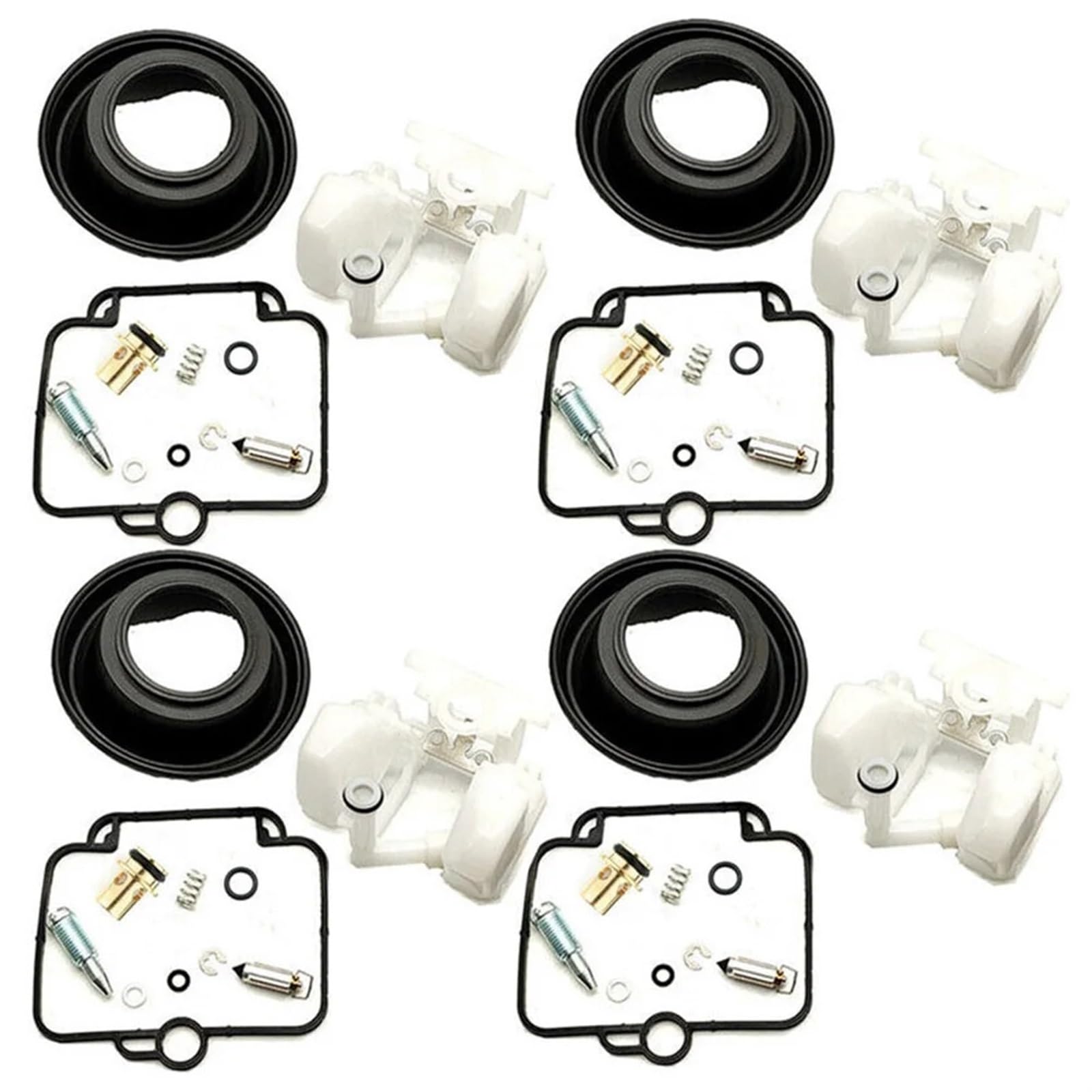 SGFHUHLL [Replacement] 4 Sets Vergaser Reparatur Kit Float Membran for Suzuki for Bandit 1200 GSF1200S 97-00 GSXR1100 89-92 GSXR600W 92-93 GSXR750W 93-95 von SGFHUHLL