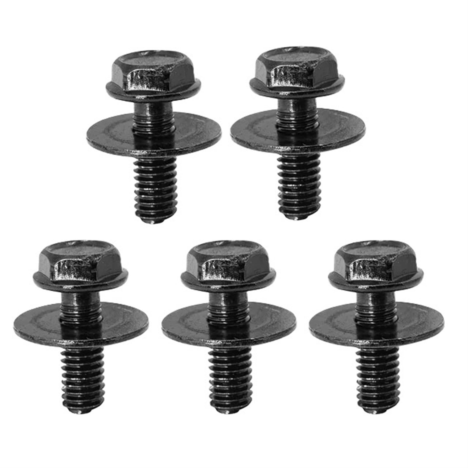 SGFHUHLL [Replacement] M6-Schrauben, Spritzschutzhalterungen, Karosserieschrauben und U-Mutter-Clips for Honda, Accord, Motorunterabdeckung, Stoßstangen-Clips (5pcs Body Bolts) von SGFHUHLL