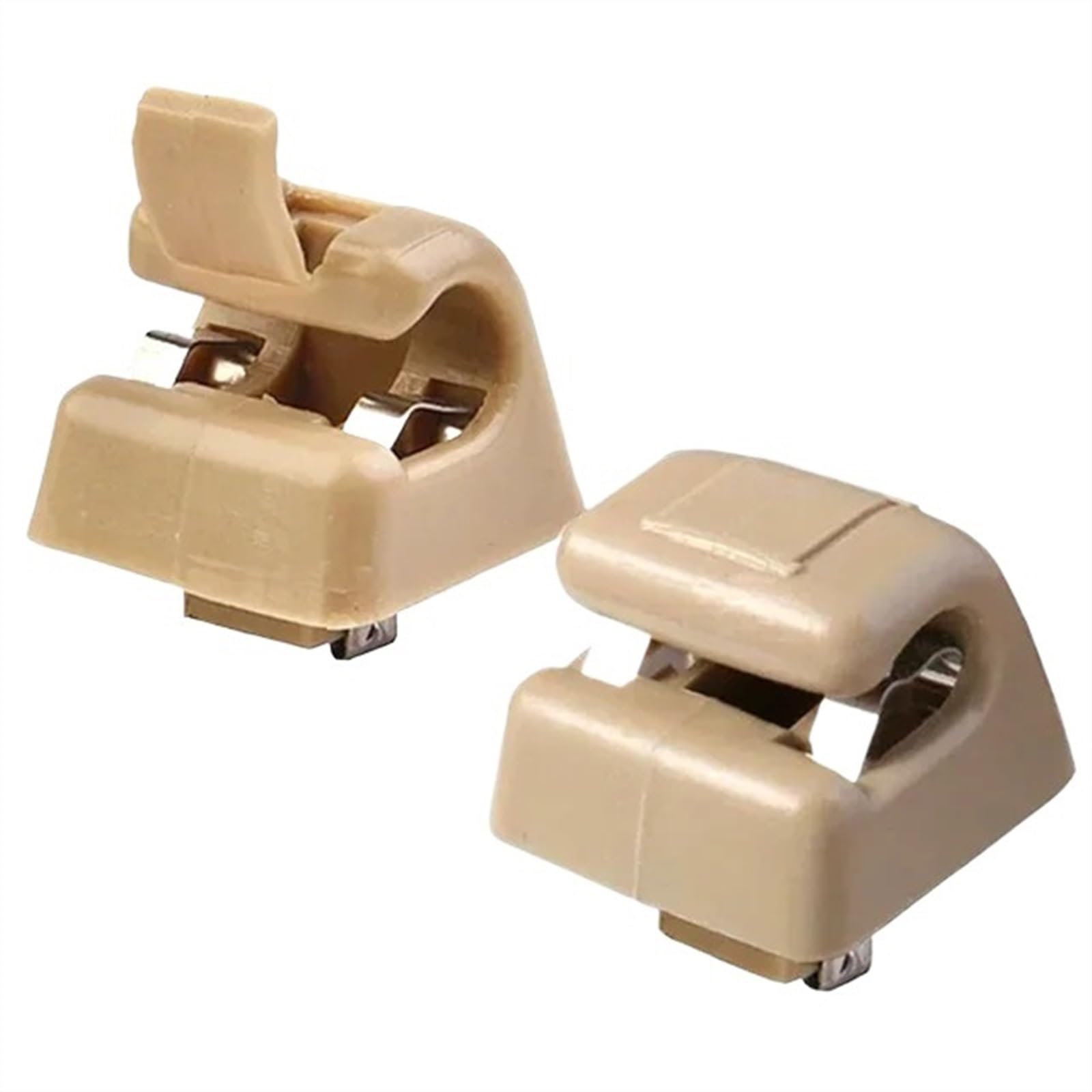 SGFHUHLL [Replacement] Montieren Sie Ihre Sonnenblenden mit Sonnenblenden-Clip-Haltern for Mercedes for W201 W123 W124 W126 W140 W201 im 2er-Pack (Beige) von SGFHUHLL