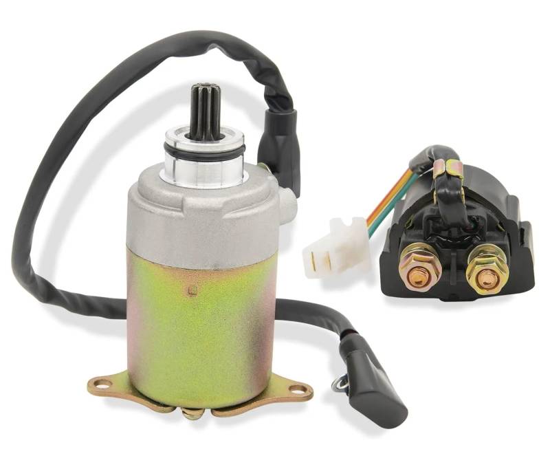 Anlasser Hochleistungs-GY6-Starter (9 Zähne) Für GY6 4-Takt-Motor 150 Cc 125 Cc 50 Cc 200 Cc 250 Cc Roller Moped ATV Go-Kart Kompatibel Mit Allradfahrzeugen Starter von SGHFUVE