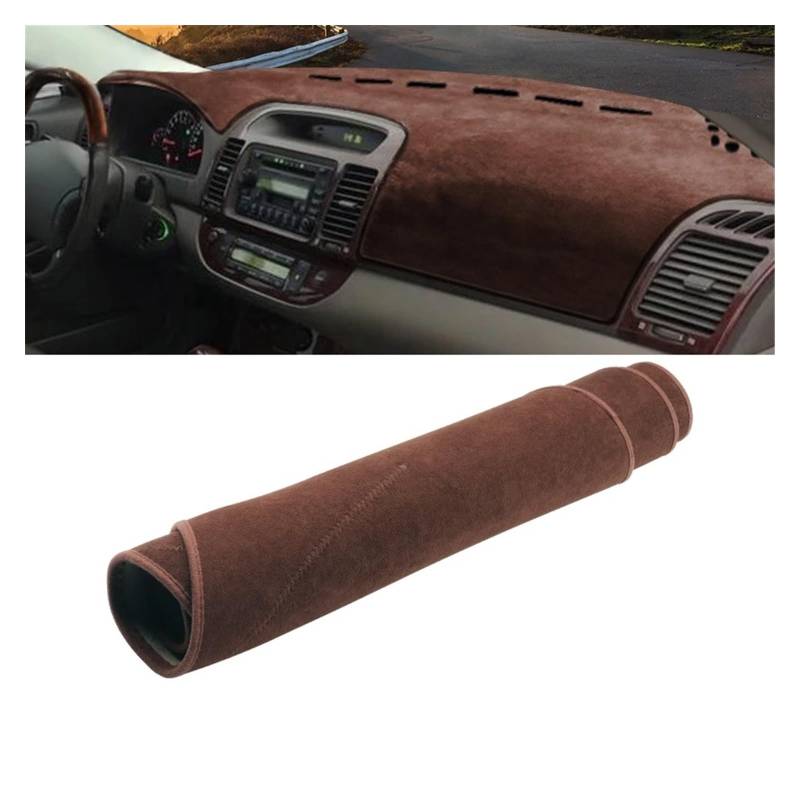 Auto Armaturenbrett Lichtdichtes Pad Für Toyota Für Camry Für XV30 2002 2003 2004 2005 2006 Auto Dashboard Abdeckung Instrument Panel Schutz Teppiche Dash Matte(LHD Brown) von SGHFUVE