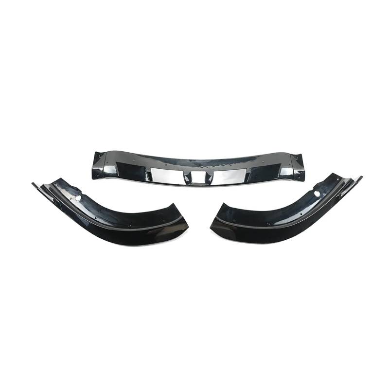 Auto Bumper Frontspoiler 3 STÜCKE Für Chrysler 300 Für C Für S Für SRT 2016-2023 Auto Frontstoßstange Lip Splitter Spoiler Body Kit Glänzend Schwarz Carbon Faser(Glossy Black) von SGHFUVE