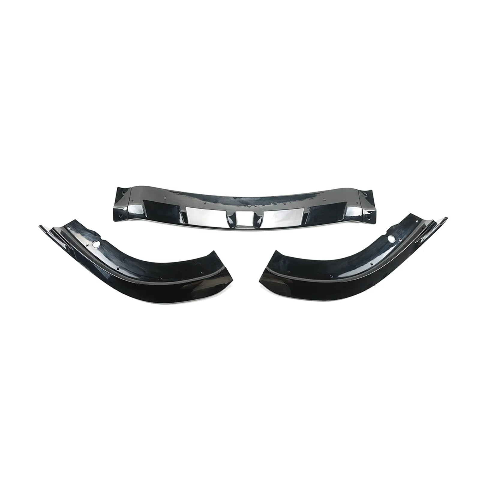 Auto Bumper Frontspoiler 3 STÜCKE Für Chrysler 300 Für C Für S Für SRT 2016-2023 Auto Frontstoßstange Lip Splitter Spoiler Body Kit Glänzend Schwarz Carbon Faser(Kohlefaser-Stil) von SGHFUVE