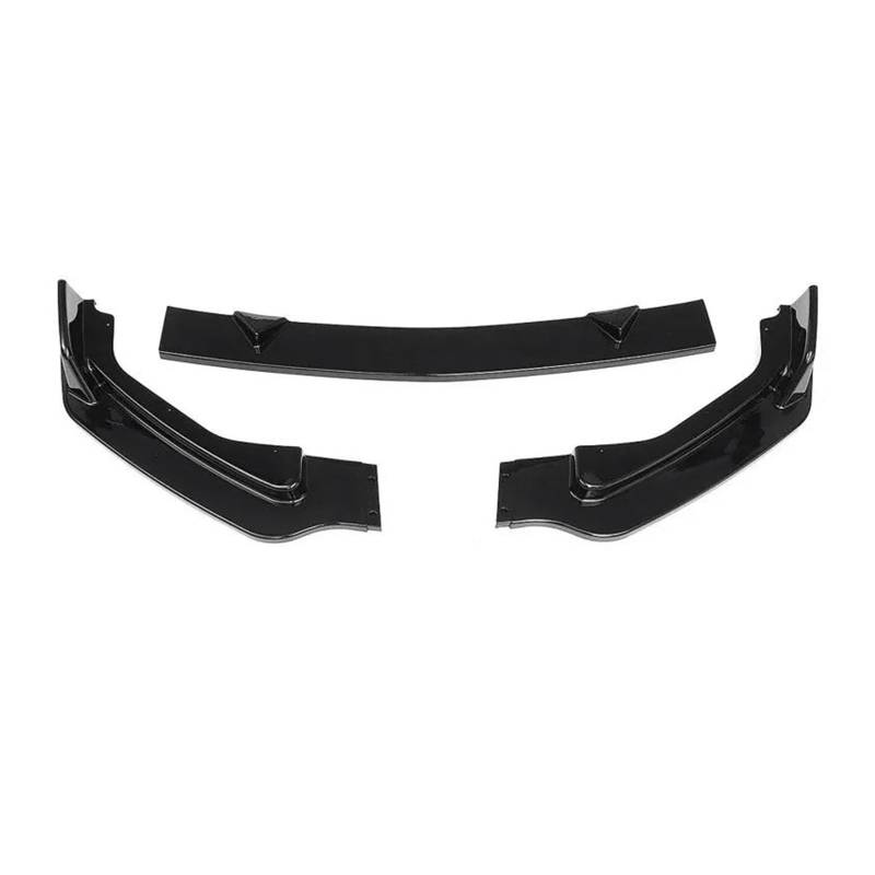 Auto Bumper Frontspoiler 3 Teile/Satz Für Infiniti Für Q50 2014 2015 2016 2017 2018 2019 2020 2021 Auto Vorderen Stoßfänger Lip Spoiler Splitter(Glossy Black 14-17) von SGHFUVE