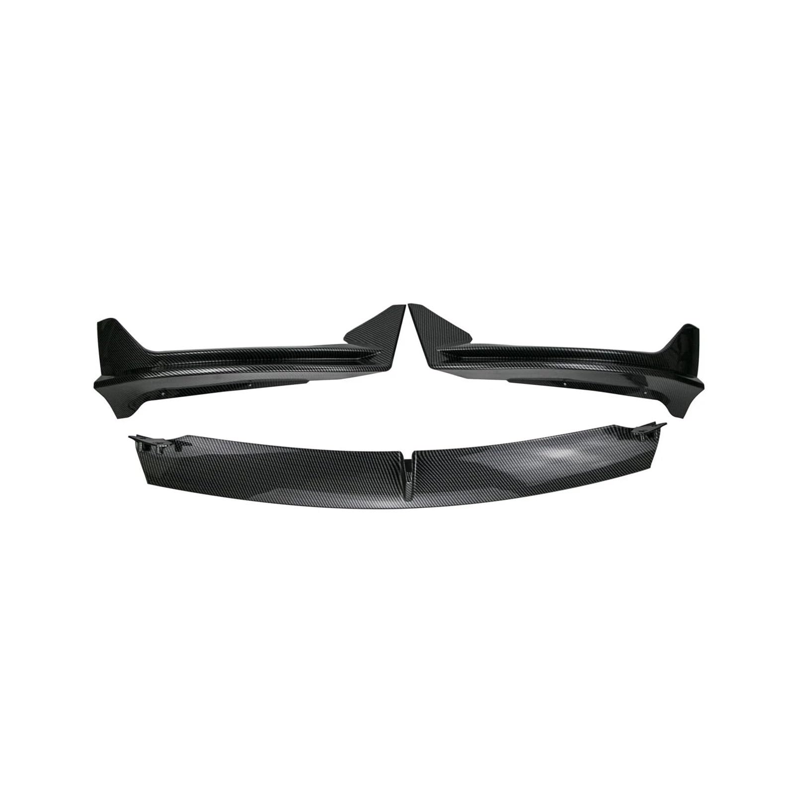 Auto Bumper Frontspoiler 3PCS Für Tesla Für Modell 3 2017-2023 Für Modell Y 2020-2023 Auto Front Stoßstangen Lippen Spoiler Splitter Diffusor(3 Carbon Style) von SGHFUVE