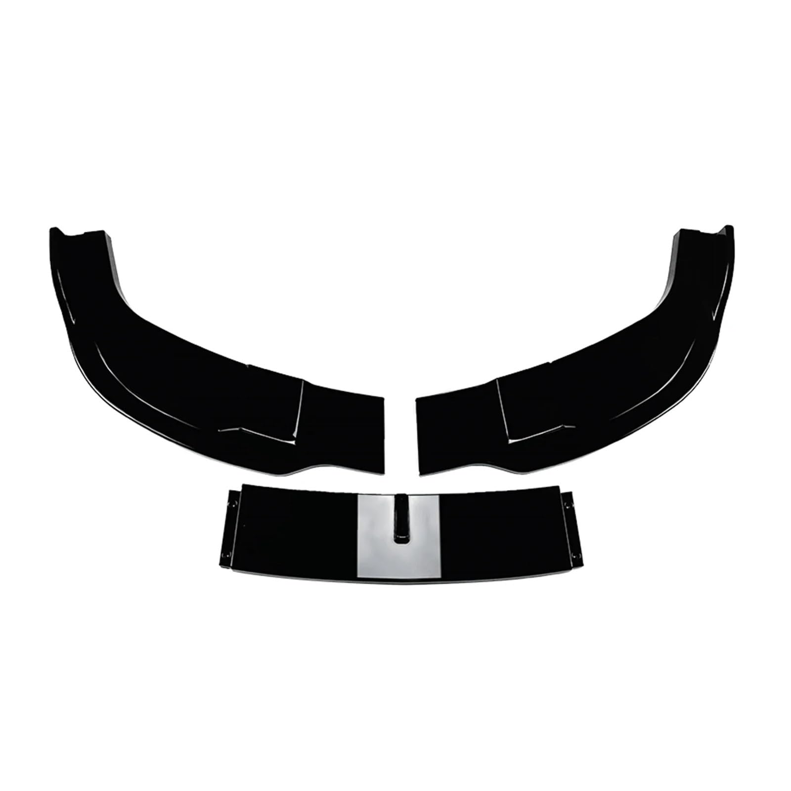 Auto Bumper Frontspoiler Für 5 Für Serie Für E60 Für E61 Für Sport 2005-2010 Auto Front Stoßstange Spoiler Lip Unteren Splitter Front Stoßstange Surround(Glossy Black) von SGHFUVE