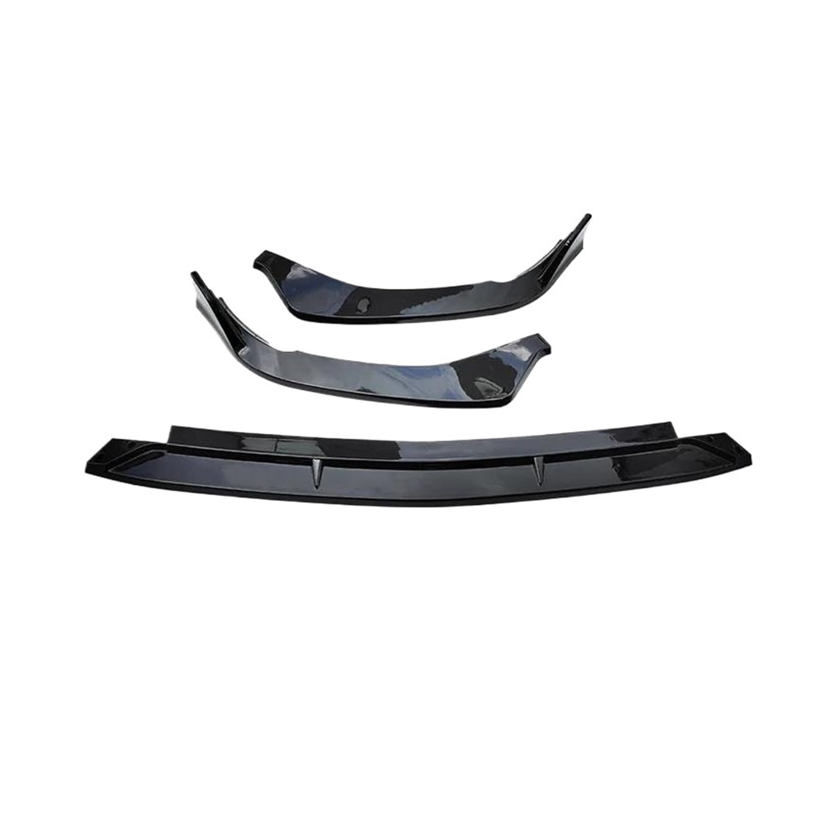 Auto Bumper Frontspoiler Für Benz Für C-Klasse Für W206 ABS Auto Frontstoßstange Lip Spoiler Diffusor Body Kit Spoiler Schwarz Schutzhülle Zubehör(Glossy Black) von SGHFUVE