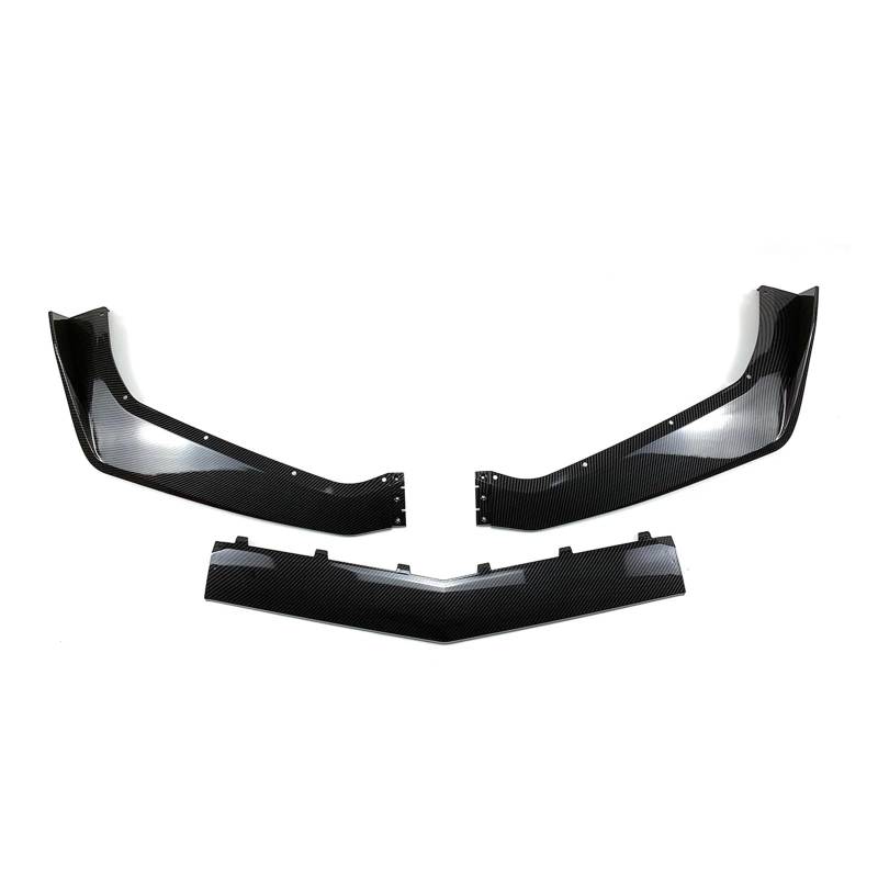 Auto Bumper Frontspoiler Für Chevrolet Für Corvette Für C7 Für Modifizierte Für Zr1 Stoßstange 2014-2019 Auto Front Stoßstange Lip Spoiler Untere Karosserie Kit(Kohlefaser-Optik) von SGHFUVE