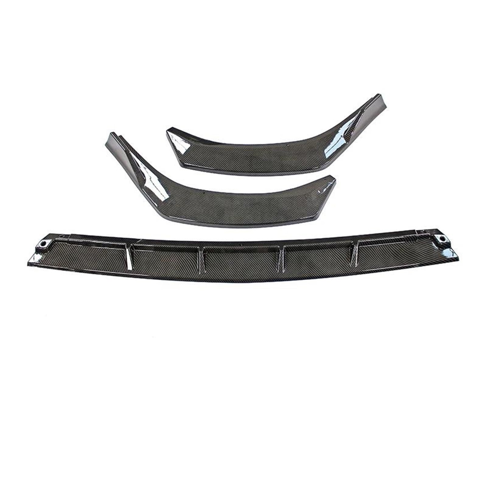 Auto Bumper Frontspoiler Für Hyundai Für Sonata Für 10. Für DN8 2019-2022 Auto Front Stoßstange Splitter Lip Chins Spoiler Body Kit Diffusor Protector(Glossy Black) von SGHFUVE