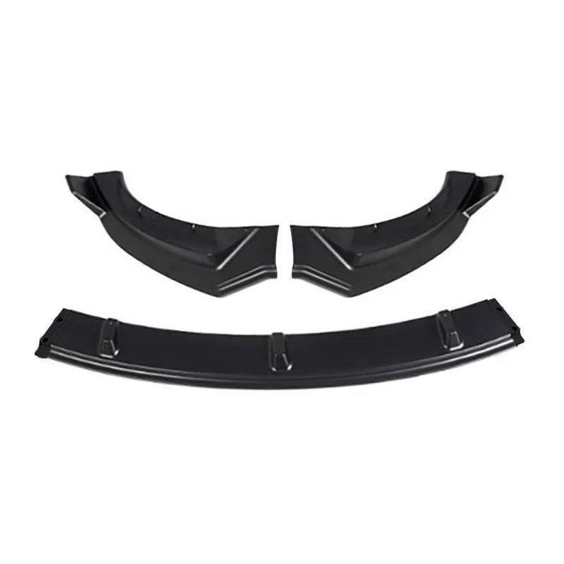 Auto Bumper Frontspoiler Für Tesla Für Modell 3 2017 2018 2019 2020 2021 2022 2023 Auto Vorderen Stoßfänger Lip Body Spoiler Schutzhülle Kit(Glossy Black) von SGHFUVE