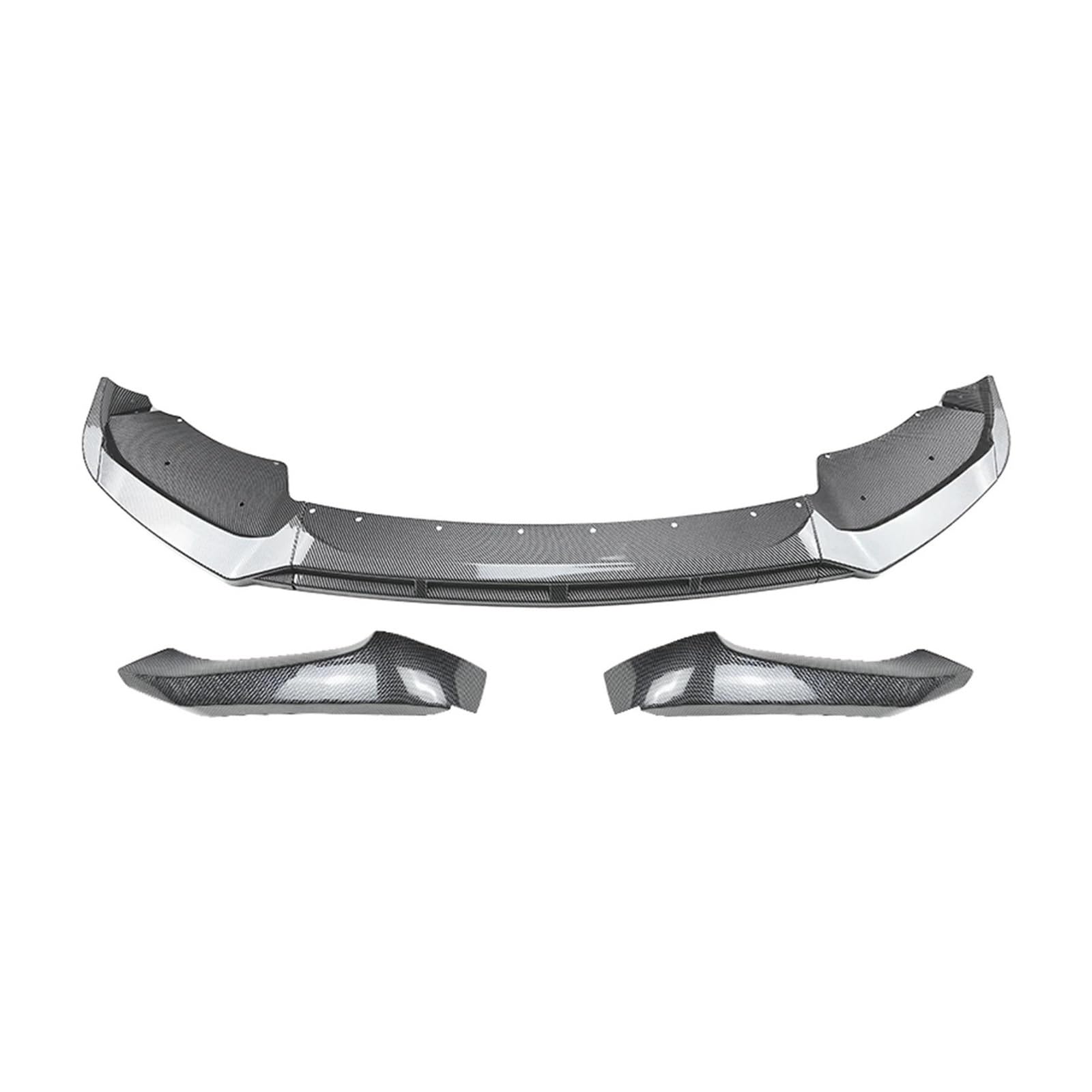 Auto Bumper Frontspoiler Für X3 Für F25 Für X4 Für F26 Für LCI Für Sport 2014-2017 Auto Frontspoilerlippe Unterer Splitter & Seitlicher Eckenschutz(Kohlefaser-Optik) von SGHFUVE