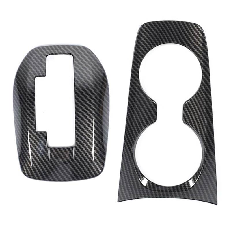 Auto Innenraum Für Chevrolet Für Camaro 2010-2015 Auto-Innenausstattung ABS Carbon Fiber Front Cup Holder Schalthebel Dekoration Abdeckung Auto Innen Zubehör von SGHFUVE