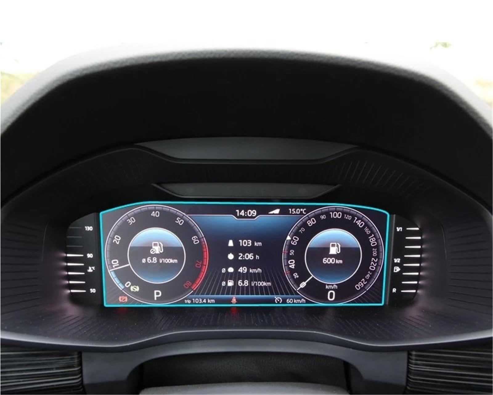 Displayschutzfolie Auto-Displayschutzfolie Aus PET Für Skoda Für Octavia Für Kodiaq Für Superb Armaturenbrett-LCD-Instrumententafel-Bildschirm 2019 2020 Navigation Schutzfolie von SGHFUVE