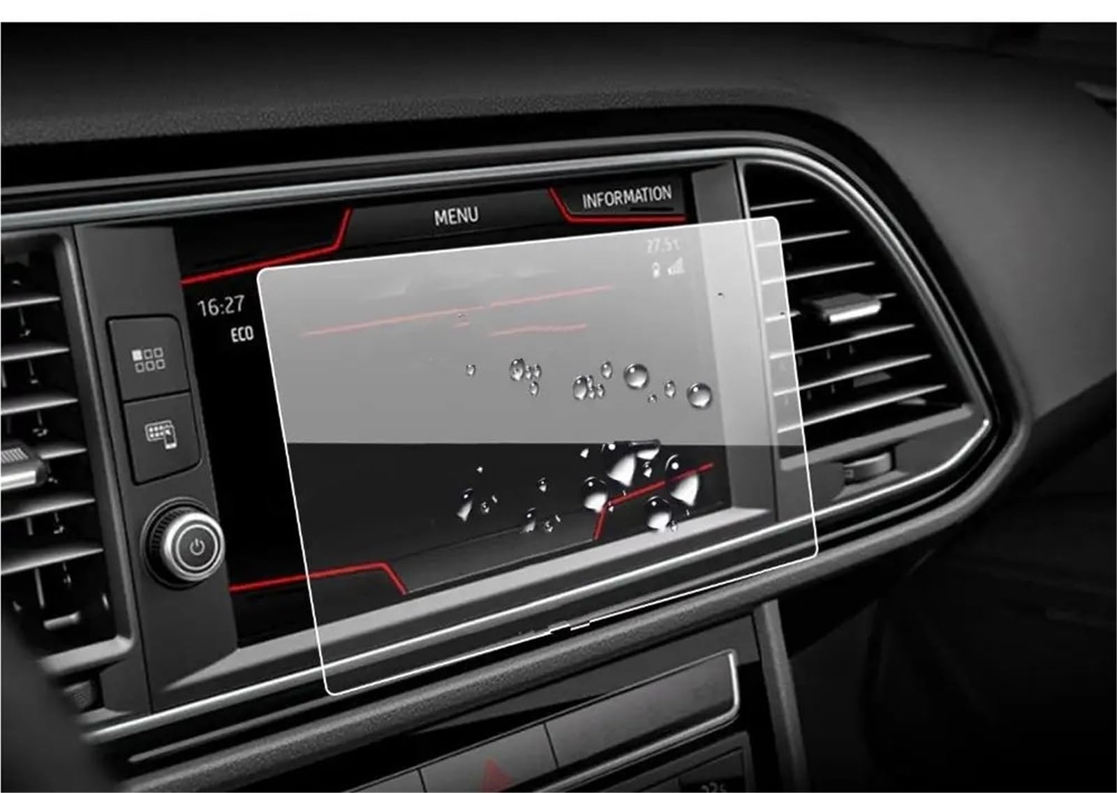 Displayschutzfolie Auto-Displayschutzfolie Für Leon Für X-Perience 8 Zoll 2017 GPS-Navigation Touch Center Display Auto-Innenausstattung Navigation Schutzfolie von SGHFUVE