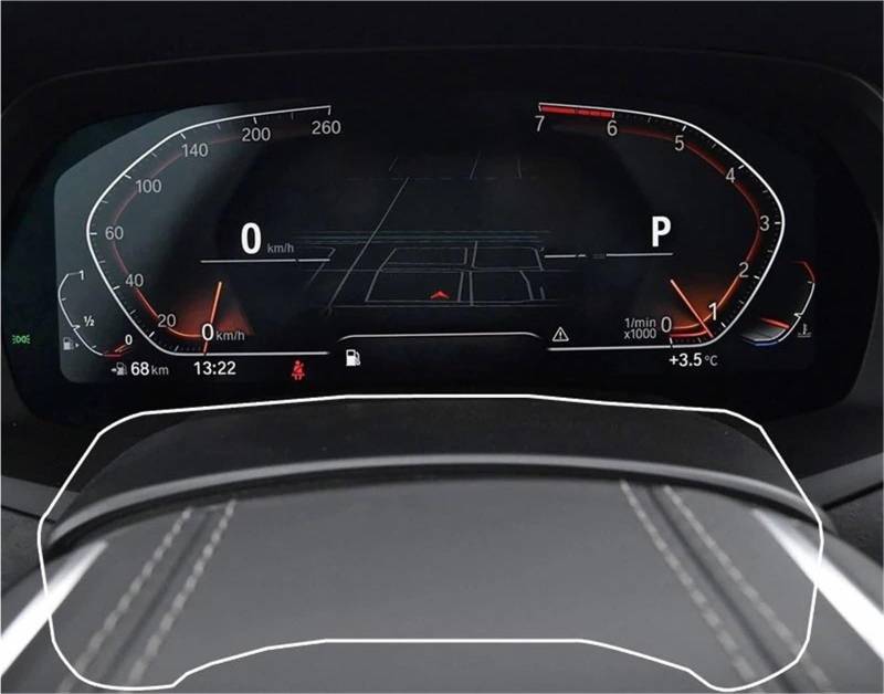 Displayschutzfolie Auto-Innenausstattung Instrumententafel Gehärtetes Glas Schutzfolie Displayschutzfolie Für X3 Für X4 G01 G02 2020 Navigation Schutzfolie(Low Match) von SGHFUVE