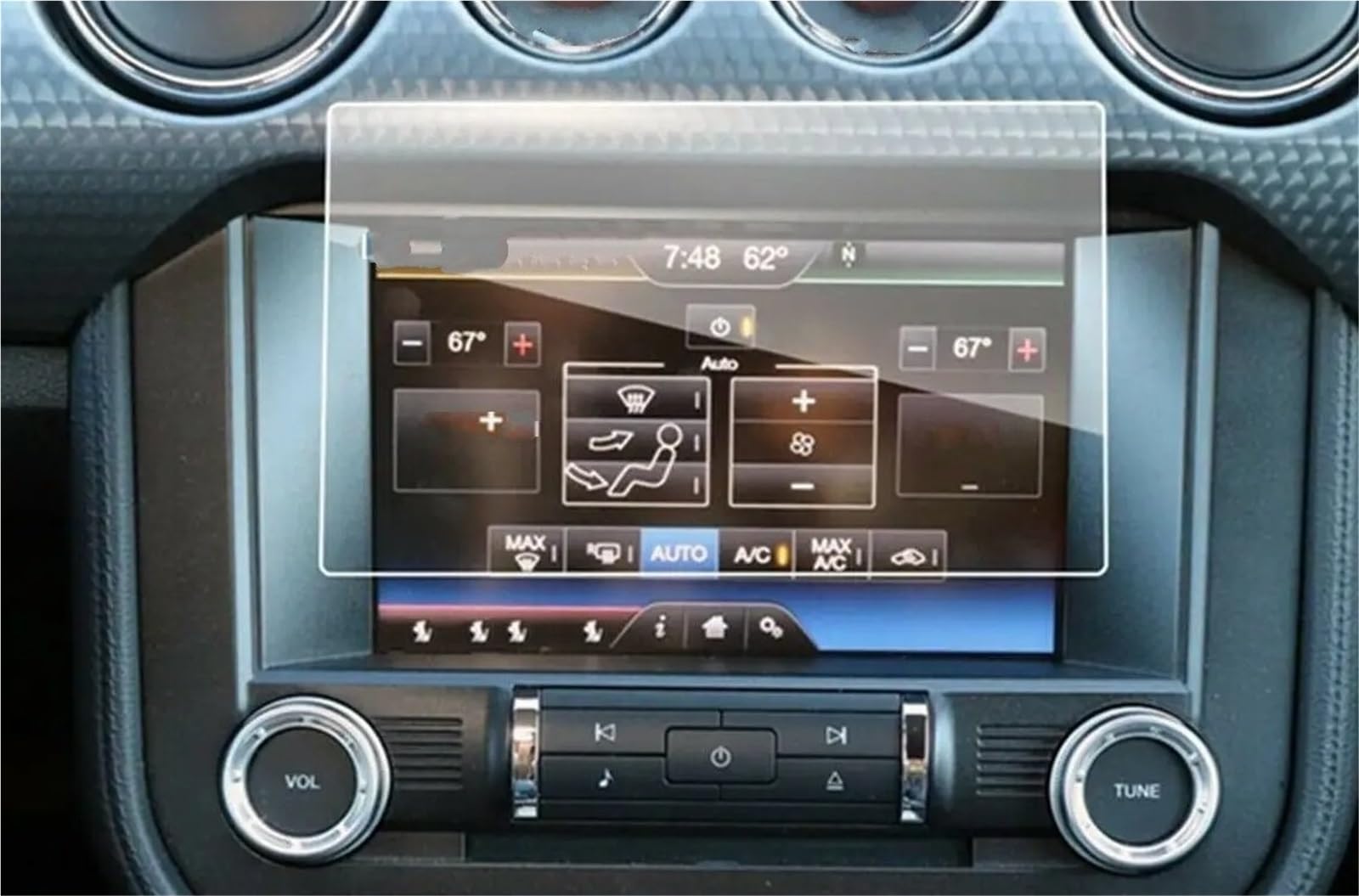 Displayschutzfolie Auto-Touchscreen-Schutzfolie Aus Gehärtetem Glas, 8 Zoll, Für Ford Für Mustang 2021, Autoradio, GPS-Navigation, Innenausstattung Navigation Schutzfolie von SGHFUVE