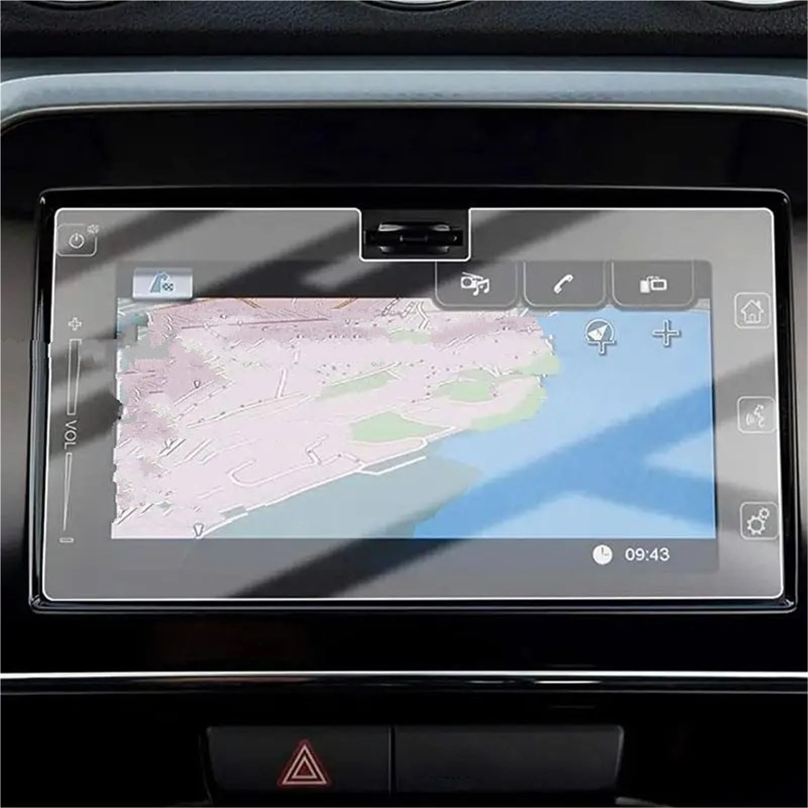 Displayschutzfolie Displayschutz Aus Gehärtetem Glas Für Suzuki Für Vitara MK4 LY 2015–2023, Autonavigation, GPS-Film, Touch-Innenausstattung Navigation Schutzfolie von SGHFUVE