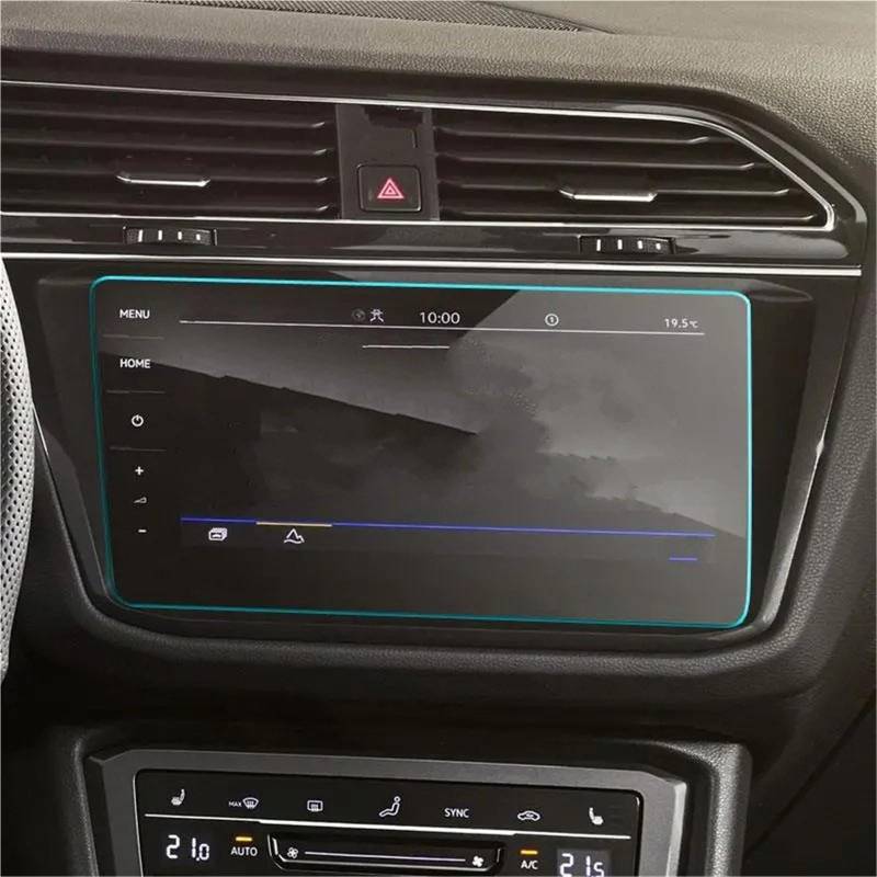 Displayschutzfolie Displayschutz Aus Gehärtetem Glas Für VW Für Tiguan Für SEL 2021 2022, Auto-Digital-Cockpit-Infotainment-Zentralsteuerungsfilm Navigation Schutzfolie(9.2 inch) von SGHFUVE