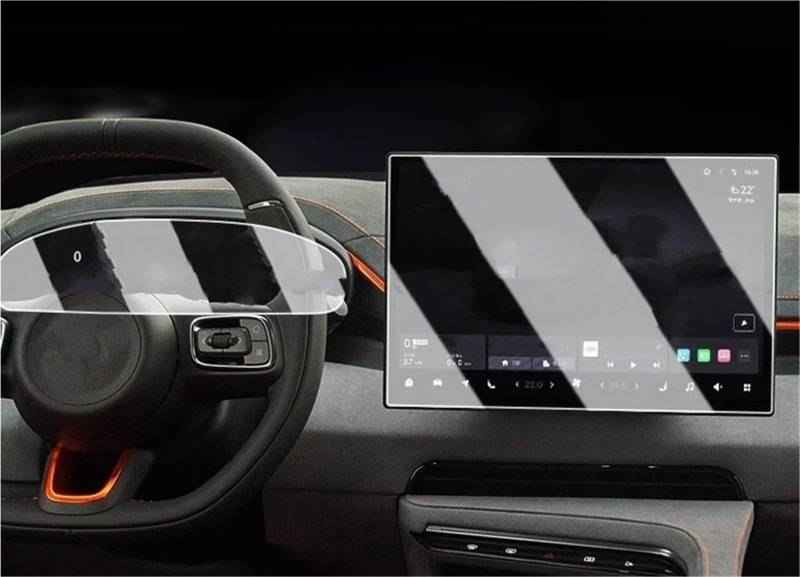 Displayschutzfolie Displayschutz Aus Gehärtetem Glas Für ZEEKR 001 007 2024 2025, Auto-GPS-Navigation Und Armaturenbrett, Kratzfestes Zubehör Navigation Schutzfolie von SGHFUVE