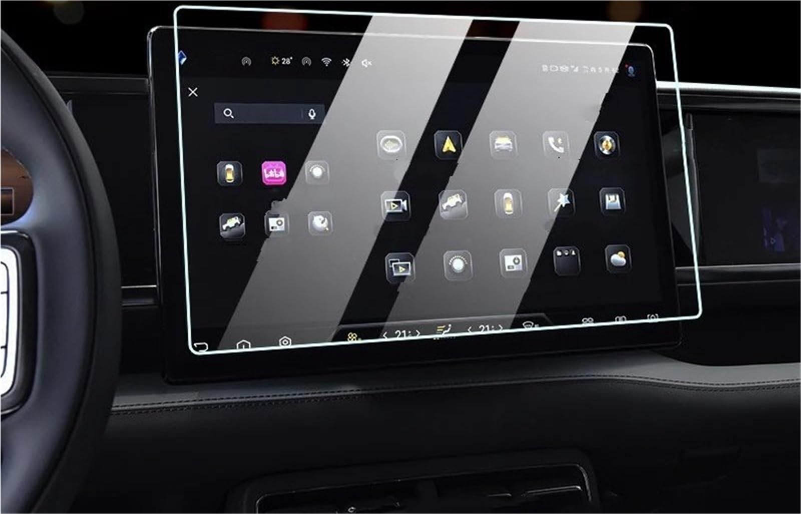 Displayschutzfolie Displayschutzfolie Aus Gehärtetem Glas Für Autonavigation, Für BYD, Für Gleichung, Für Leopard, Für Leopard 5 2023, Auto-Innenausstattung Navigation Schutzfolie(GPS) von SGHFUVE