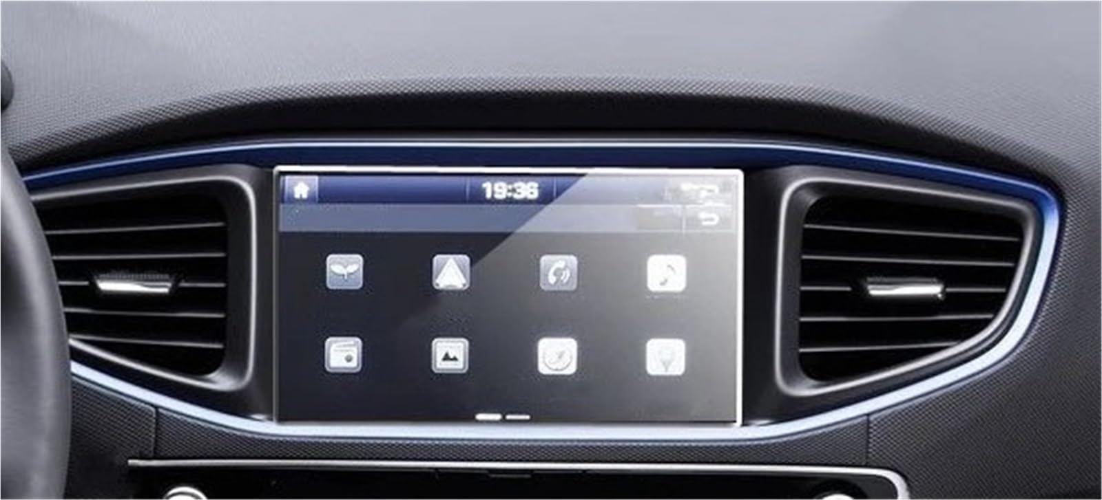 Displayschutzfolie Displayschutzfolie Aus Gehärtetem Glas Für Hyundai Für Ioniq 2017 2018 2019 Autoradio GPS-Navigation Innenausstattung Navigation Schutzfolie von SGHFUVE