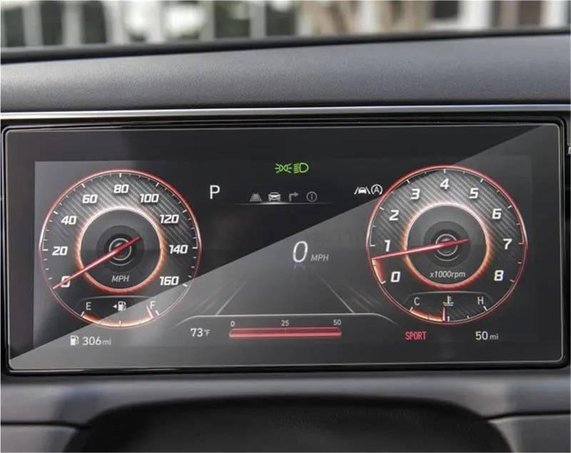 Displayschutzfolie Displayschutzfolie Aus Gehärtetem Glas Für Hyundai Für Tucson NX4 2022 2023, Auto-LCD-Instrument, Auto-Innenausstattung Navigation Schutzfolie von SGHFUVE