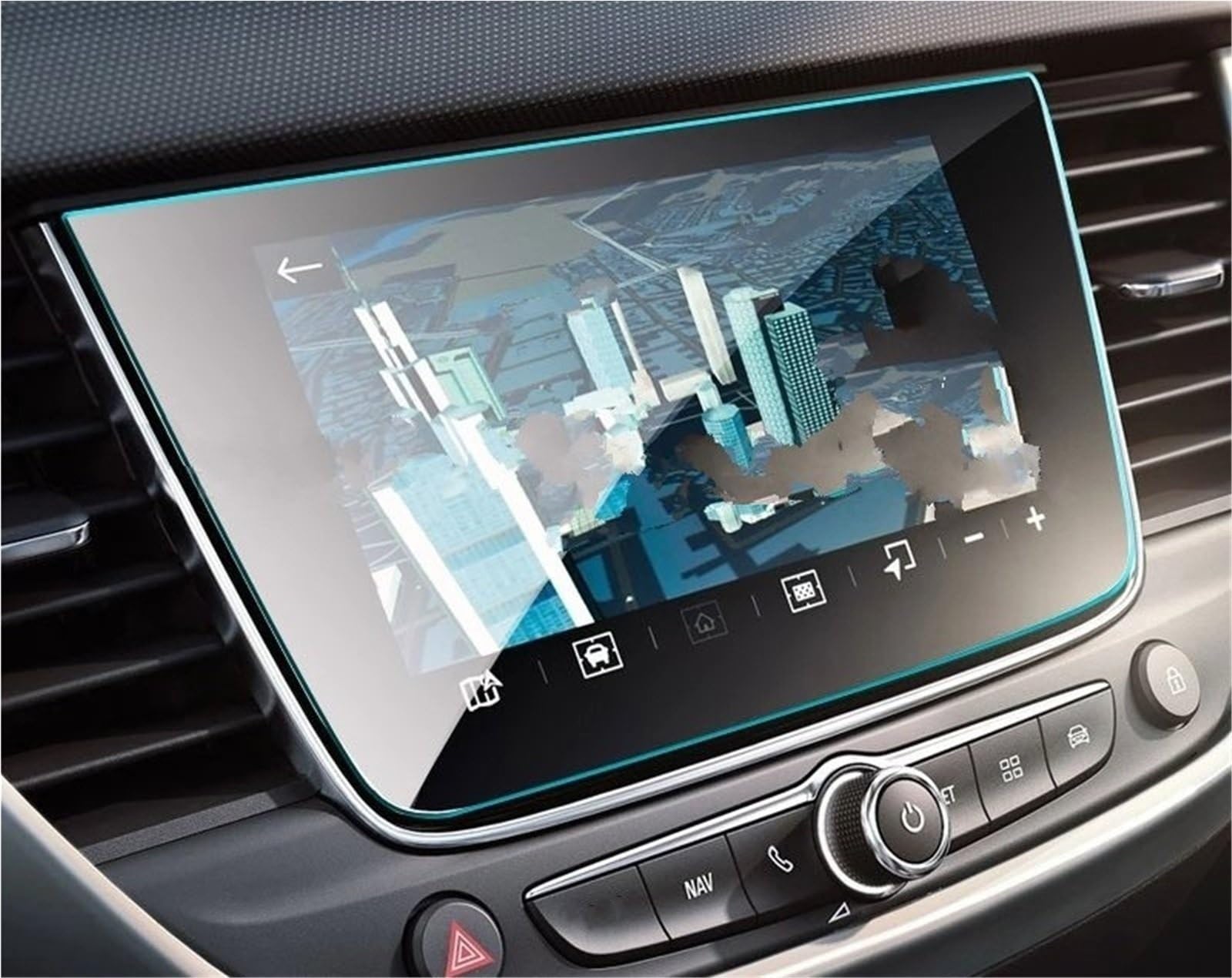 Displayschutzfolie Displayschutzfolie Aus Gehärtetem Glas Für Opel Für Crossland 2017–2020, Autoradio, GPS-Navigation, Innenausstattung Navigation Schutzfolie von SGHFUVE