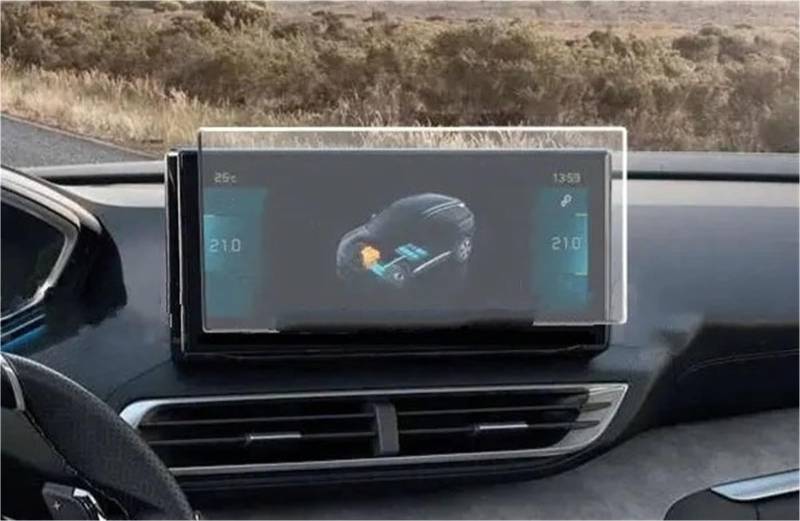 Displayschutzfolie Displayschutzfolie Aus Gehärtetem Glas Für Peugeot 3008 2021 2022, Autoradio, GPS-Navigation, LCD-Instrument, Innenausstattung Navigation Schutzfolie(GPS) von SGHFUVE