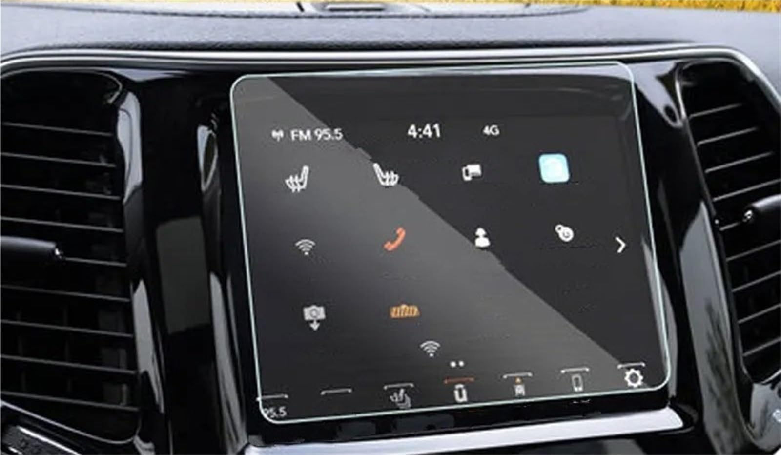 Displayschutzfolie Displayschutzfolie Für Jeep Für Renegade 2017 2018 2019 2020 2021 8,4 Zoll 7 Zoll Auto-GPS-Navigation, Displayschutzfolie Aus Gehärtetem Glas Navigation Schutzfolie(8.4inch) von SGHFUVE