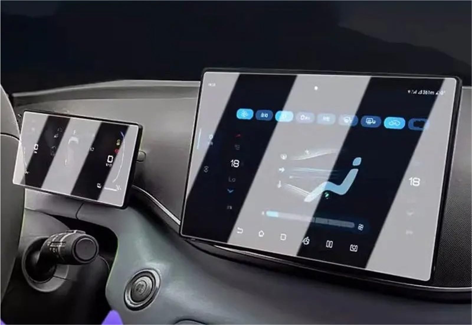 Displayschutzfolie Für BYD Für Seagull 2022 2023 2024 LCD-Auto-GPS-Navigation 10,1 Zoll Und Armaturenbrett 7-Zoll-Bildschirm Aus Gehärtetem Glas Schutzfolie Navigation Schutzfolie von SGHFUVE