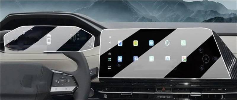 Displayschutzfolie Für CHANGAN CS55 Für Plus 2023 2024 GPS-Navigationsbildschirm Gehärtetem Glas Schutzfolie Auto-Innenausstattung Navigation Schutzfolie(10.25 Inch) von SGHFUVE