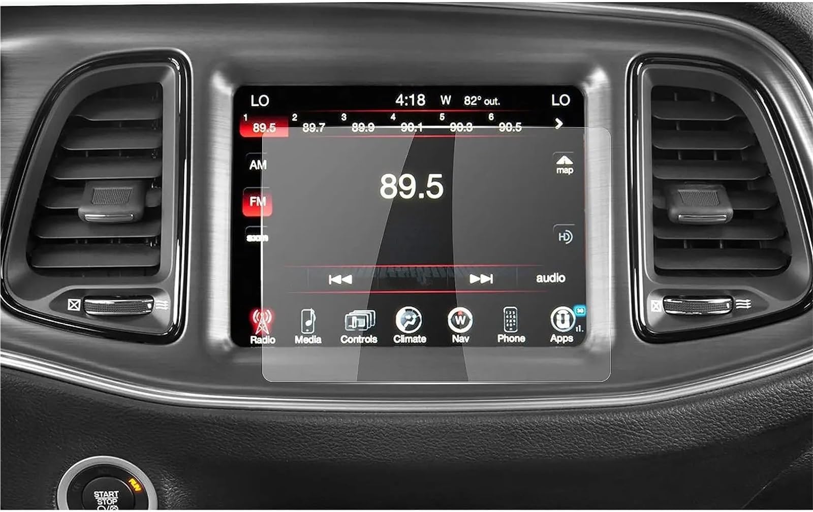 Displayschutzfolie Für Dodge Für Challenger 2015-2019 2020 2021 2022 2023 8,4 Zoll Auto LCD GPS Navigation Gehärtetem Glas Bildschirm Film Schutz Navigation Schutzfolie von SGHFUVE