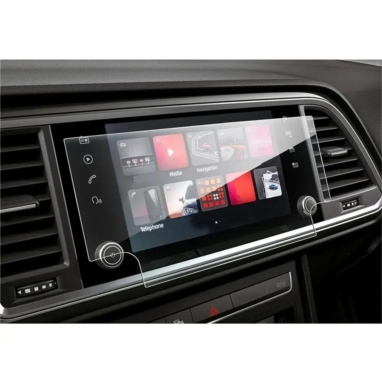 Displayschutzfolie Für Seat Für Ateca Für FR 2020 8-Zoll-Auto-Multimedia-Radio-Center-Displayschutzfolie Auto-Innenausstattung Navigation Schutzfolie von SGHFUVE