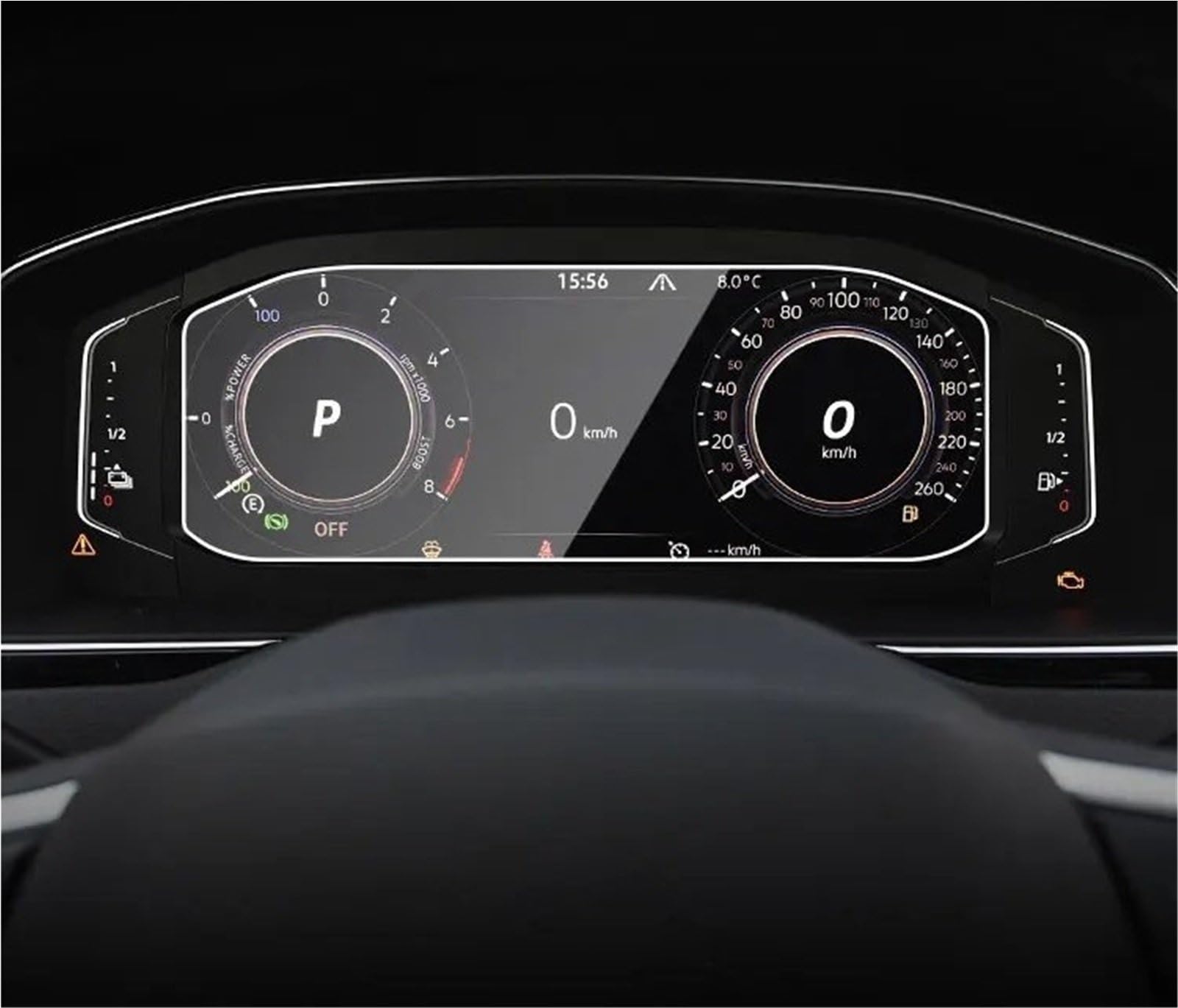 Displayschutzfolie Für VW Für Polo 2022 Auto-Armaturenbrett LCD-Bildschirm Gehärtetes Glas Displayschutzfolie Auto-Innenaufkleber Zubehör Navigation Schutzfolie(B) von SGHFUVE