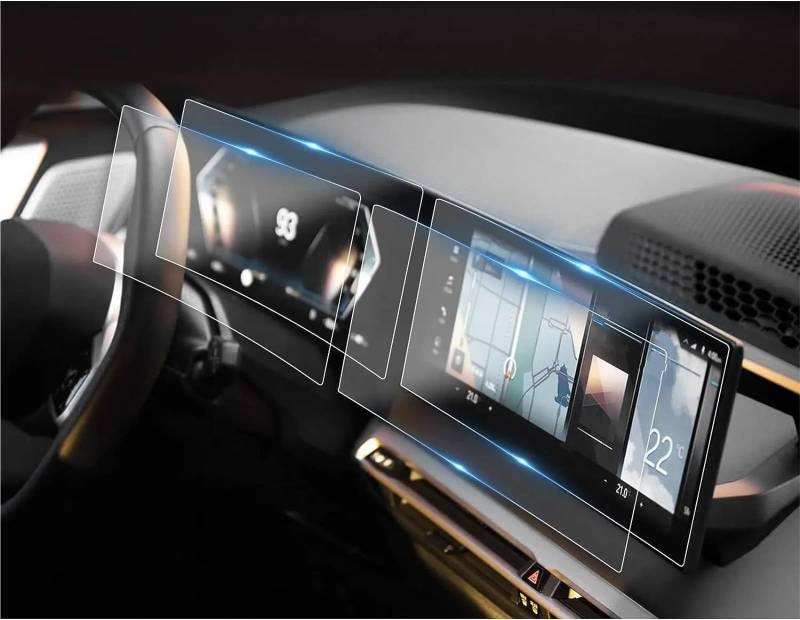 Displayschutzfolie Für X5 IX I4 I7 Für X6 Für X7 Für IDrive 8 2023 2024 12,3-Zoll-Auto-GPS-Navigation Und Armaturenbrett-Bildschirmschutzfolie Navigation Schutzfolie von SGHFUVE