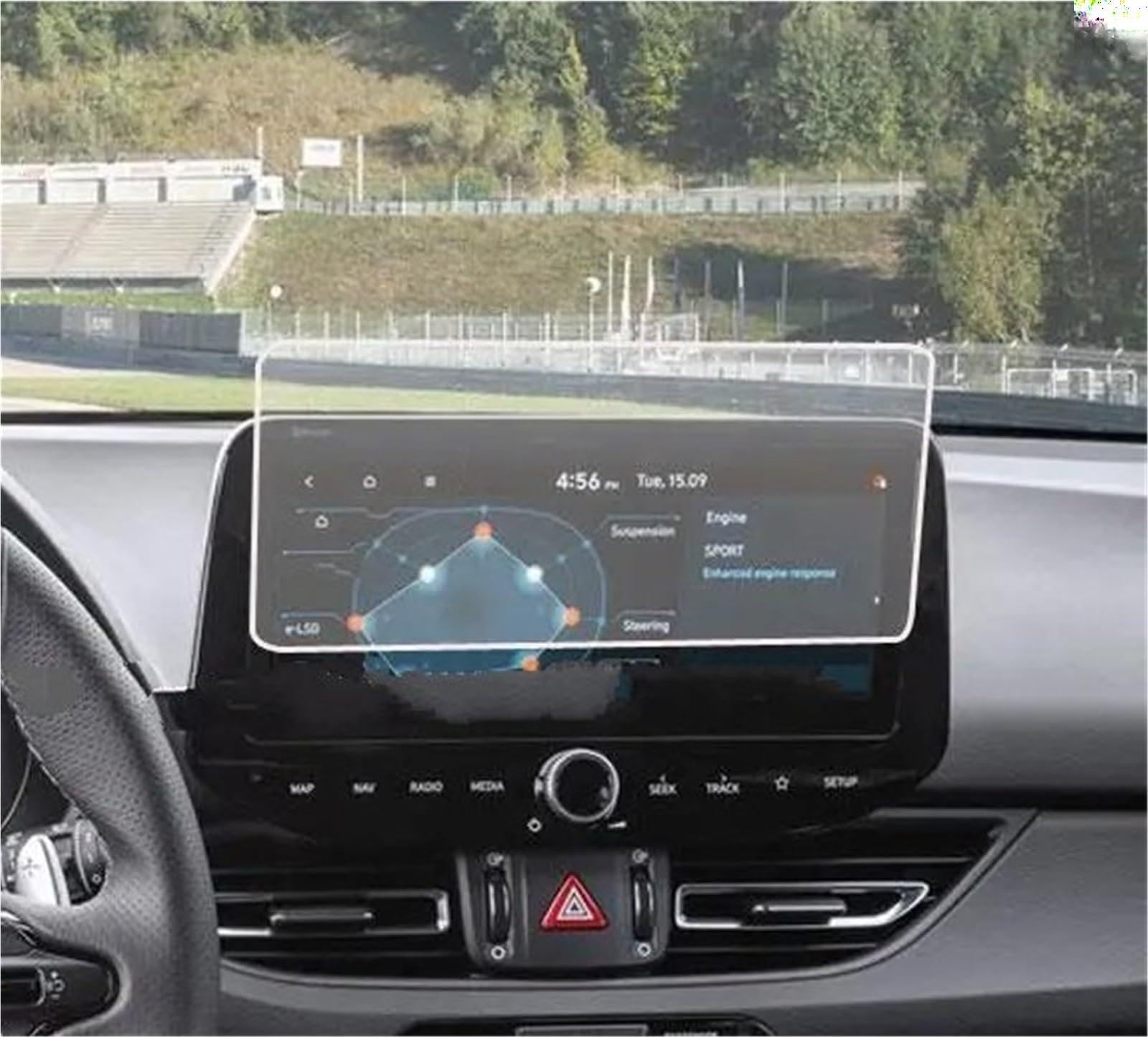 Displayschutzfolie Gehärtetem Glas Schutz Film Für Hyundai Für I30 Limousine 2021 2022 10,25 Inch GPS Navigation Bildschirm Stahl Steuerung Von LCD Bildschirm Navigation Schutzfolie von SGHFUVE