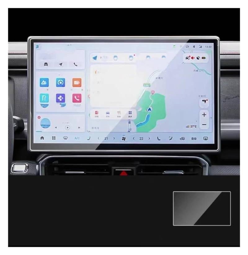 Displayschutzfolie Gehärtetem Glas Schutz Für Jetour Für Traveller T2 15,6 Zoll 2023 Auto GPS Navigation Schutz Film LCD Bildschirm Film Navigation Schutzfolie(GPS 15.6 inch) von SGHFUVE