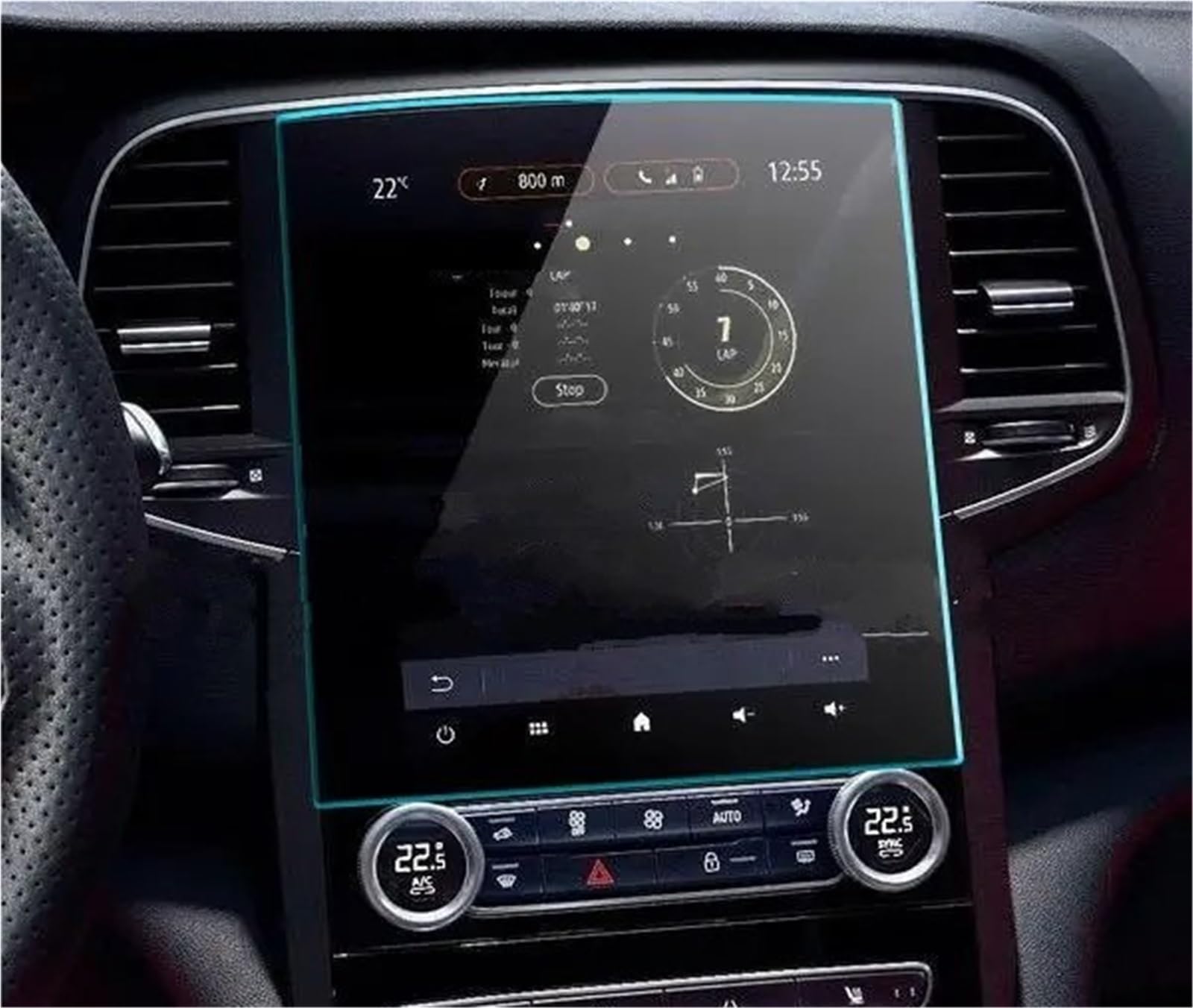 Displayschutzfolie PET-Displayschutzfolie Für Megane 4 Für Multimedia Für Easy 2023 9,3 Zoll Auto-Multimedia-Radio-Display Auto-Innenausstattung Navigation Schutzfolie von SGHFUVE