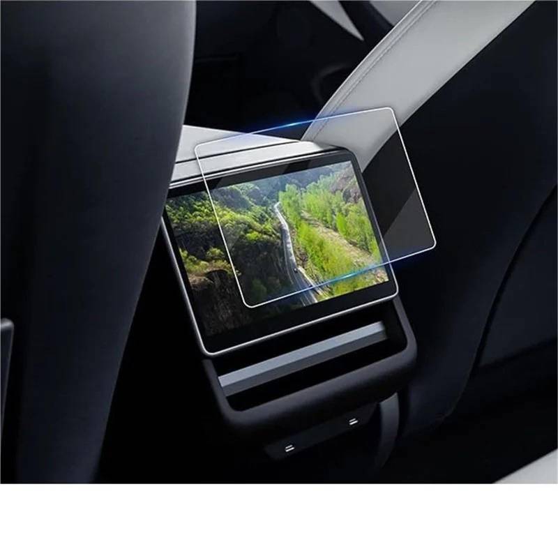 Displayschutzfolie Schutzfolie Aus Gehärtetem Glas Für Tesla Für Modell 3, Für Highland, Für Modell Y Für Juniper, Displayschutzfolie Für Die Hintere Mittelkonsole Navigation Schutzfolie(Rear display) von SGHFUVE