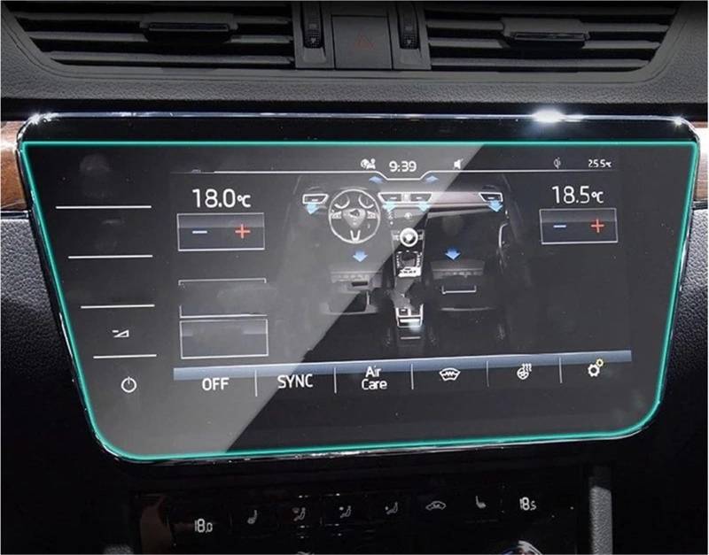 Displayschutzfolie TPU-Schutzfolie Für Skoda Für Superb 2018–2023, 8Zoll Oder 9,2Zoll, Auto-GPS-Navigation, LCD-Bildschirm, Kratzfest, Innenausstattung Navigation Schutzfolie(9.2 Inch) von SGHFUVE