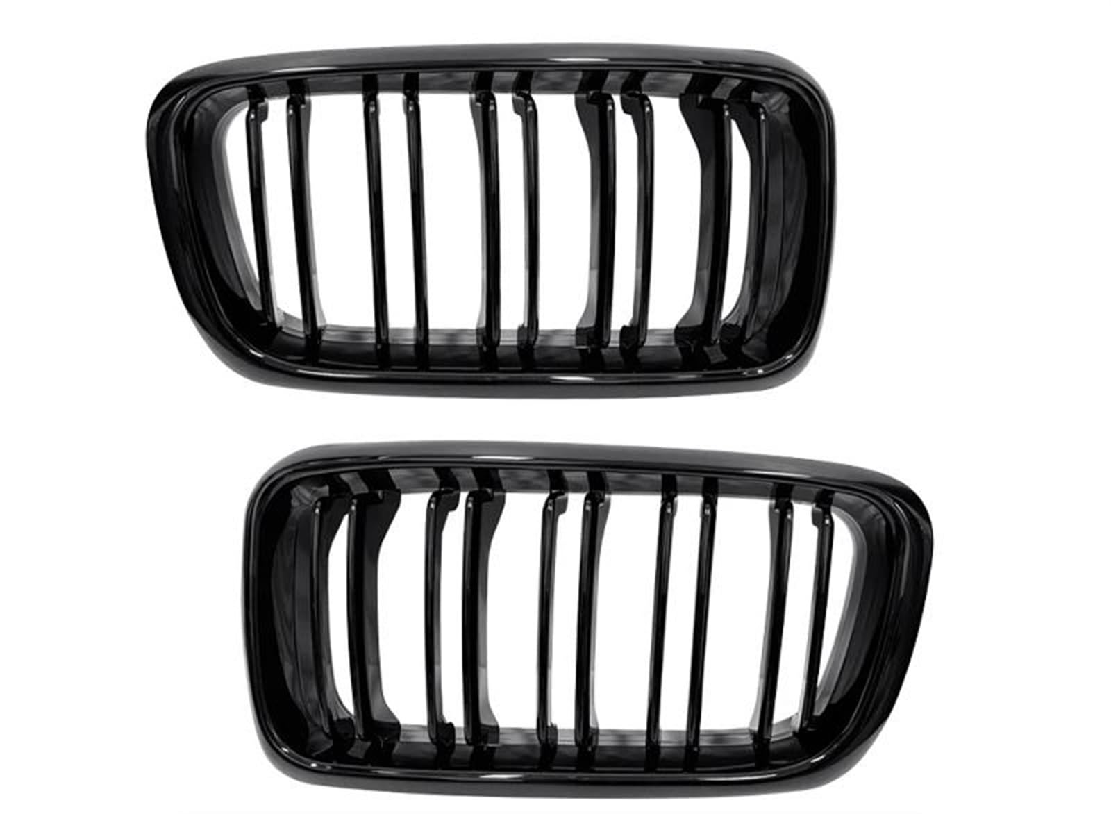 Front Stoßstange Grille 1 Paar Autogitter Frontnieren-Sportgitter Einzellamellengrill Zubehör Für 7er E38 1994 1995 1996 1997 1998 1999 2000 2001 Kühlergitter(Dual Slat) von SGHFUVE