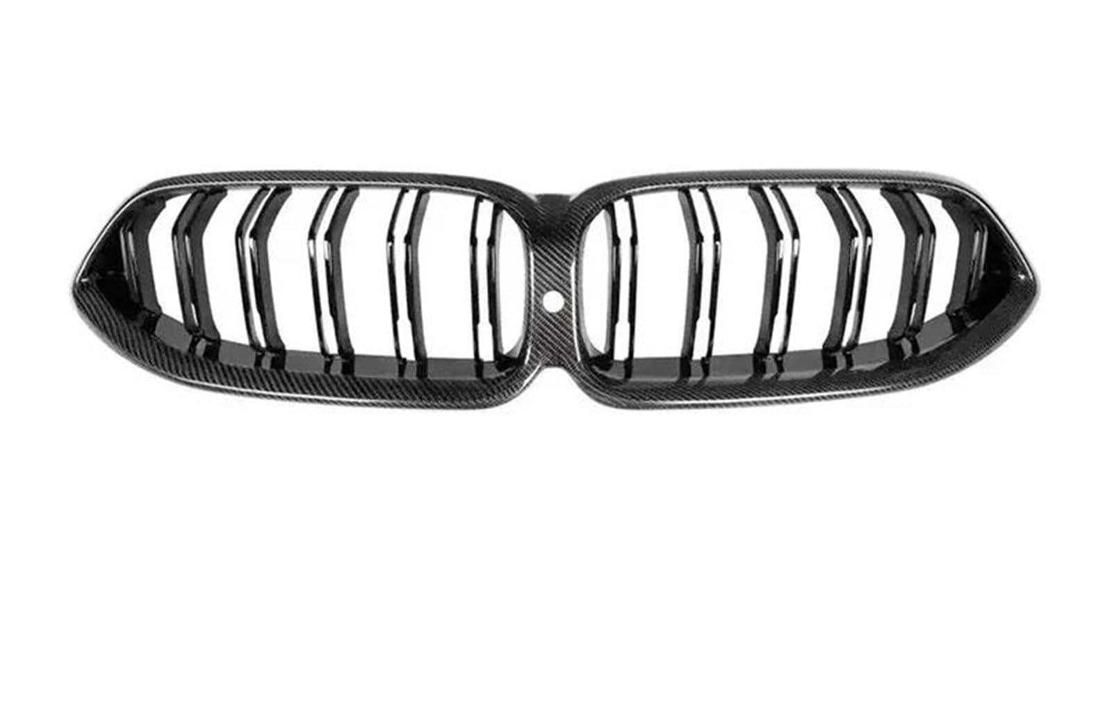 Front Stoßstange Grille Auto Vorderen Stoßfänger Niere Haube Grille Auto Zubehör Für 8 Serie G14 G15 G16 2018 2019 2020 2021 2022 Kühlergitter(Dual Carbon Look) von SGHFUVE