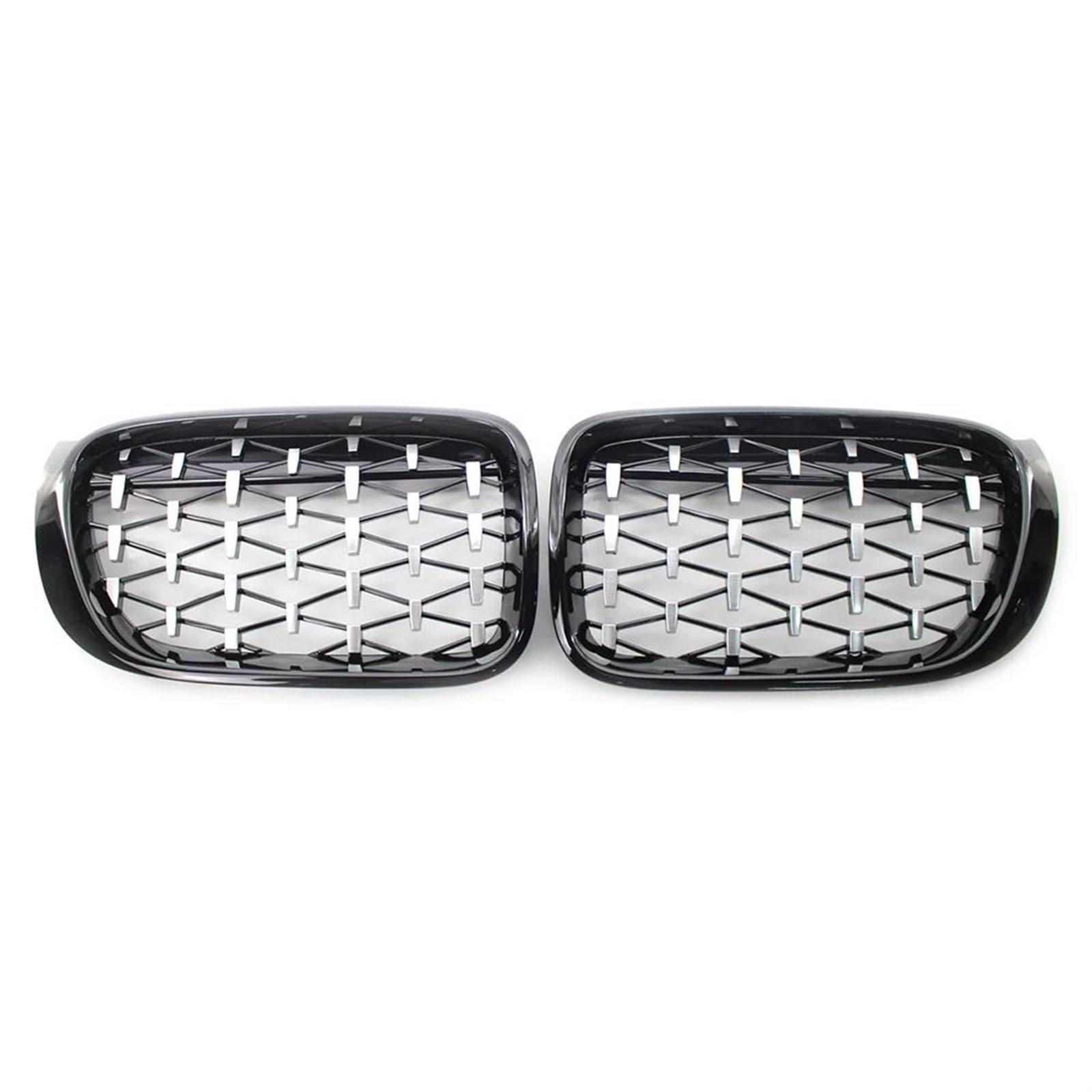 Front Stoßstange Grille Autozubehör Für X3 F25 Für X4 F26 2014 2015 2016 2017 Front Nierengrill Mesh Grills ABS Kunststoff Kühlergitter(Chrom) von SGHFUVE