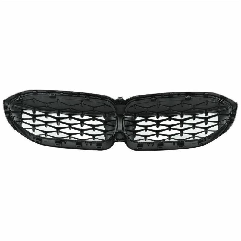 Front Stoßstange Grille Frontstoßstangenhaube Diamond Meteor Nierengrill Racing Gitter Schwarz Für G20 3er G20 G21 G28 2019 2020 2021 2022 Kühlergitter von SGHFUVE