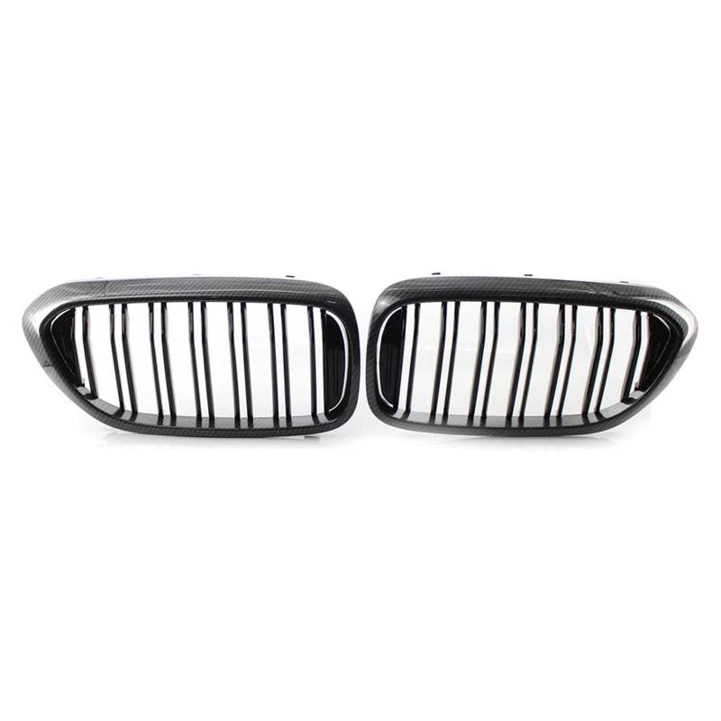 Front Stoßstange Grille Für 5 Series G30 G31 G38 530i 540i 2017 2018 2019 2 Stücke Kohlefaser ABS Auto Front Nierengrill Racing Grills Kühlergitter von SGHFUVE