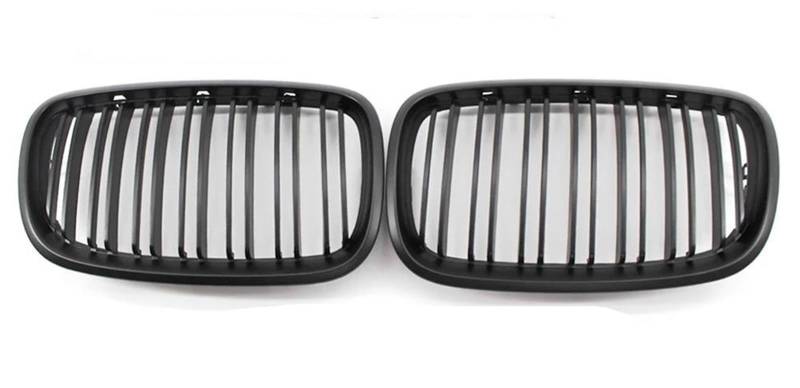 Front Stoßstange Grille Für E70 E71 Für X5 Für X6 2007 2008 2009 2010 2011 2012 2013 2014 Kühlergrill ABS Front Ersatz Haube Niere Grill Kühlergitter(Matt Black) von SGHFUVE