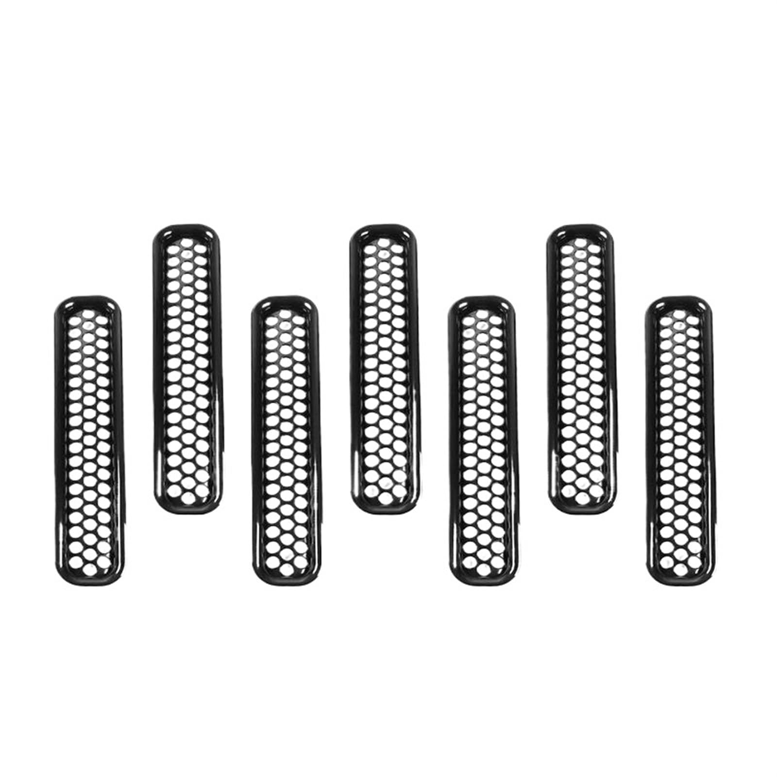 Front Stoßstange Grille Für Jeep Für Wrangler Für TJ 1997 1998 1999 2000 2001 2002 2003 2004 2005 2006 Auto Kühlergrill Mesh Fronteinsatz Racing Grills Dekoration Abdeckung Kühlergitter(Schwarz) von SGHFUVE