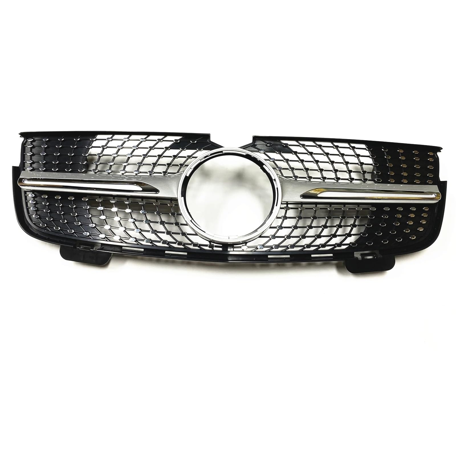 Front Stoßstange Grille Kühlergrill Oberen Stoßfänger Haube Mesh Racing Grill Gitter Für Benz X164 Für GL-Klasse GL320 GL450 2007 2008 2009 Kühlergitter(Silber) von SGHFUVE